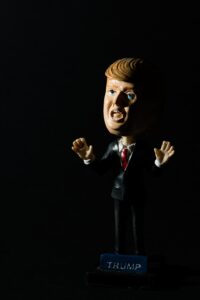 Doll of Donald trump.